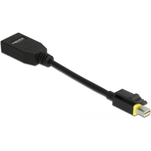 DeLock Μετατροπέας mini DisplayPort male σε DisplayPort female (65978)