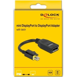 DeLock Μετατροπέας mini DisplayPort male σε DisplayPort female (65978)