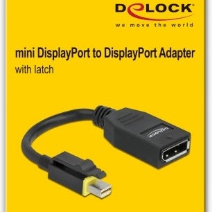DeLock Μετατροπέας mini DisplayPort male σε DisplayPort female (65978)