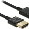DeLock HDMI 2.0 Cable HDMI male - HDMI male 3m Μαύρο