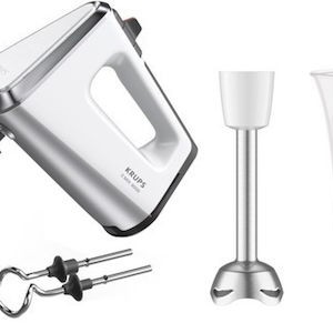 Krups 3 Mix 9000 Deluxe Μίξερ Χειρός 750W Λευκό