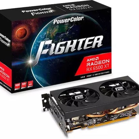 PowerColor Radeon RX 6500 XT 8GB GDDR6 Fighter Κάρτα Γραφικών