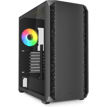 Sharkoon AK2 RGB Gaming Midi Tower Κουτί Υπολογιστή με Πλαϊνό Παράθυρο Μαύρο