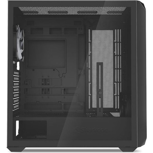 Sharkoon AK2 RGB Gaming Midi Tower Κουτί Υπολογιστή με Πλαϊνό Παράθυρο Μαύρο