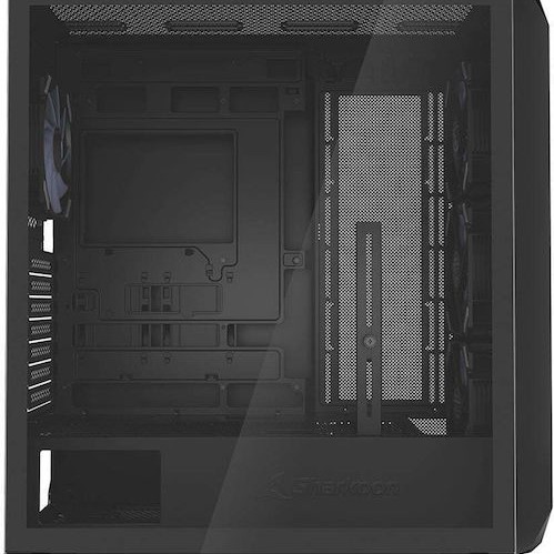 Sharkoon AK3 RGB Gaming Midi Tower Κουτί Υπολογιστή με Πλαϊνό Παράθυρο Μαύρο