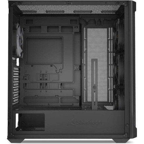 Sharkoon AK4W RGB Strip Gaming Midi Tower Κουτί Υπολογιστή με Πλαϊνό Παράθυρο Μαύρο