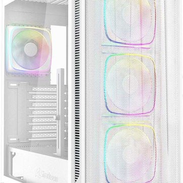 Sharkoon AK5M RGB Gaming Midi Tower Κουτί Υπολογιστή με Πλαϊνό Παράθυρο Λευκό