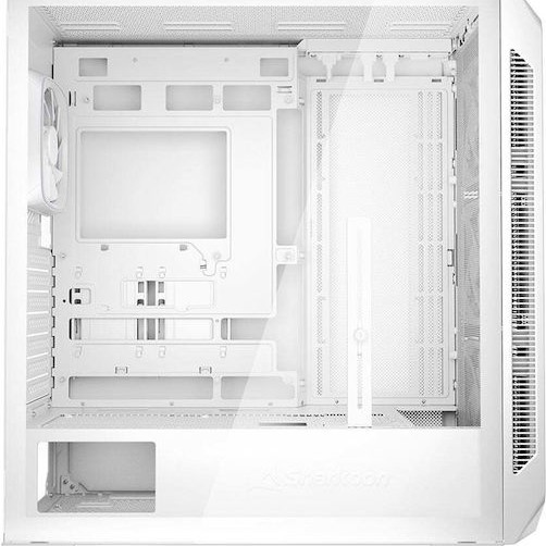 Sharkoon AK5M RGB Gaming Midi Tower Κουτί Υπολογιστή με Πλαϊνό Παράθυρο Λευκό