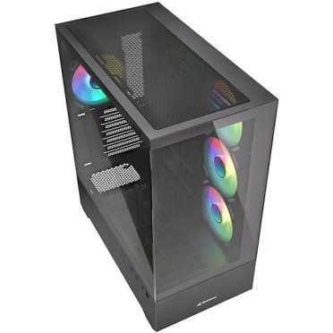 Sharkoon AK6 RGB Midi Tower Κουτί Υπολογιστή Μαύρο