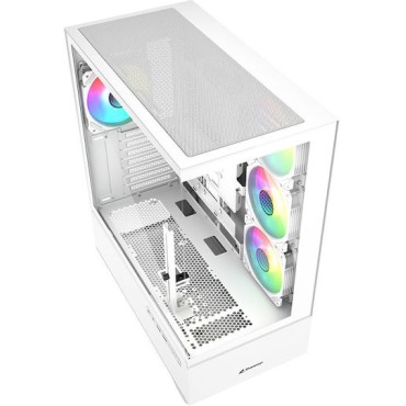 Sharkoon Sharkoon AK6 RGB Midi Tower Κουτί Υπολογιστή με Πλαϊνό Παράθυρο Μαύρο