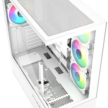 Sharkoon Sharkoon AK6 RGB Midi Tower Κουτί Υπολογιστή με Πλαϊνό Παράθυρο Μαύρο