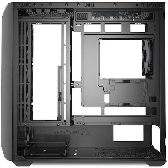 Sharkoon MK3 RGB Gaming Micro Tower Κουτί Υπολογιστή με Πλαϊνό Παράθυρο Μαύρο