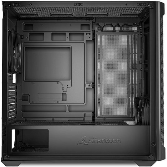 Sharkoon MK4 RGB Strip Gaming Midi Tower Κουτί Υπολογιστή με Πλαϊνό Παράθυρο Μαύρο