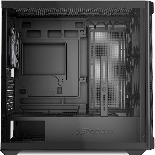 Sharkoon MK4W RGB Strip Gaming Midi Tower Κουτί Υπολογιστή με Πλαϊνό Παράθυρο Μαύρο