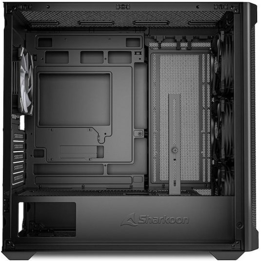 Sharkoon MK4W RGB Strip Gaming Midi Tower Κουτί Υπολογιστή με Πλαϊνό Παράθυρο Μαύρο