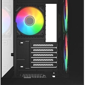 Sharkoon MK6 RGB Micro Tower Κουτί Υπολογιστή με Πλαϊνό Παράθυρο Μαύρο