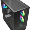 Sharkoon MK6 RGB Micro Tower Κουτί Υπολογιστή με Πλαϊνό Παράθυρο Μαύρο