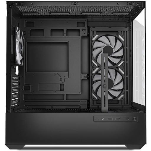 Sharkoon MK6 RGB Micro Tower Κουτί Υπολογιστή με Πλαϊνό Παράθυρο Μαύρο