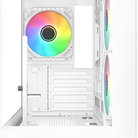 Sharkoon MK6 RGB Micro Tower Κουτί Υπολογιστή με Πλαϊνό Παράθυρο Λευκό