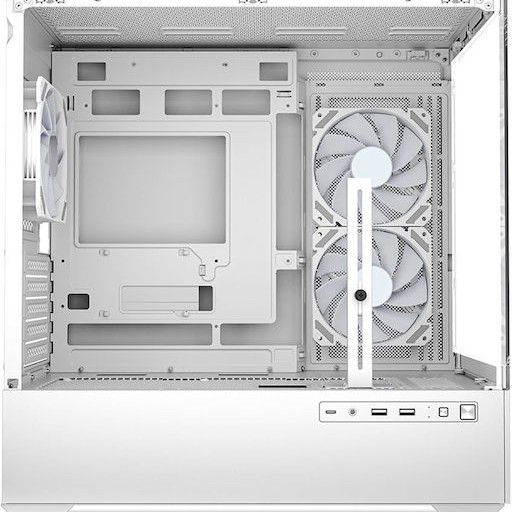 Sharkoon MK6 RGB Micro Tower Κουτί Υπολογιστή με Πλαϊνό Παράθυρο Λευκό