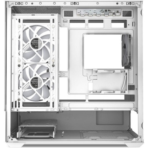 Sharkoon MK6 RGB Micro Tower Κουτί Υπολογιστή με Πλαϊνό Παράθυρο Λευκό