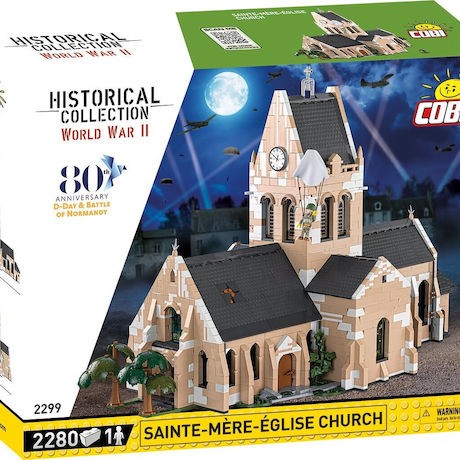 Cobi Τουβλάκια Sainte-Mere-Eglise Church για 7+ Ετών 2280τμχ