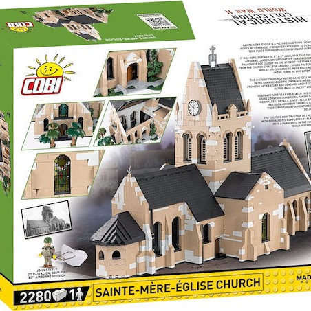 Cobi Τουβλάκια Sainte-Mere-Eglise Church για 7+ Ετών 2280τμχ
