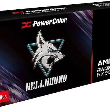 PowerColor Radeon RX 9060 XT 8GB GDDR6 Hellhound Κάρτα Γραφικών