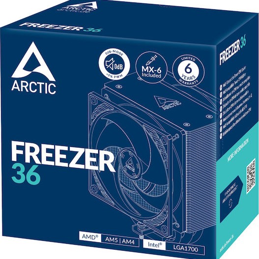 Arctic Freezer 36 Ψύκτρα Επεξεργαστή για Socket 1700/1851/AM4/AM5