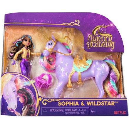 Spin Master Unicorn Academy Σετ Κούκλας Sophia & Wildstar για 3+ Ετών