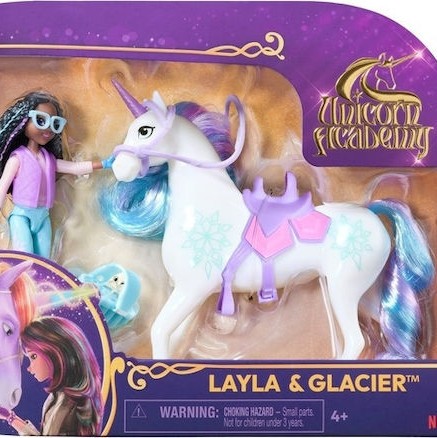 Spin Master Unicorn Academy Σετ Κούκλας Layla & Glacier για 4+ Ετών