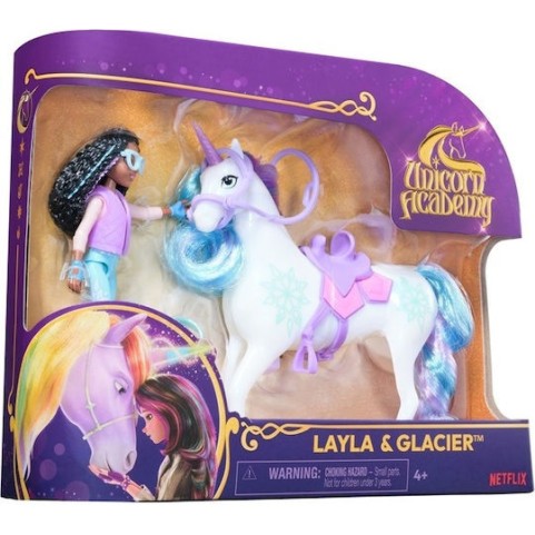 Spin Master Unicorn Academy Σετ Κούκλας Layla & Glacier για 4+ Ετών