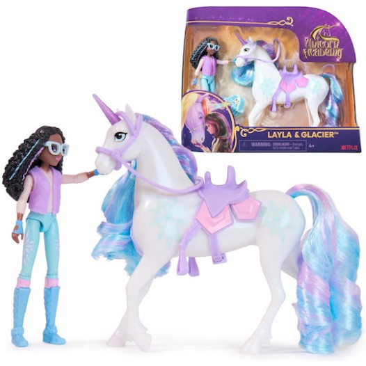 Spin Master Unicorn Academy Σετ Κούκλας Layla & Glacier για 4+ Ετών
