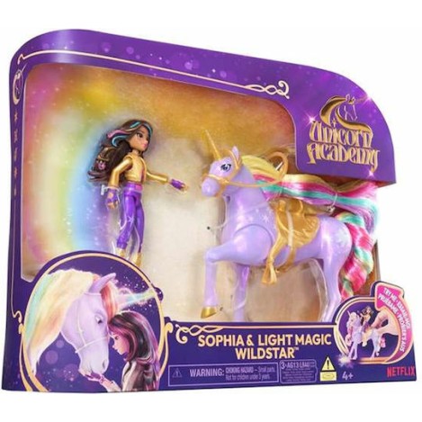 Spin Master Unicorn Academy Σετ Κούκλας Sophia & Light Magic Wildstar για 4+ Ετών