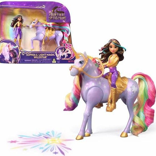 Spin Master Unicorn Academy Σετ Κούκλας Sophia & Light Magic Wildstar για 4+ Ετών