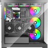 Xilence Xilent Gleam Gaming Midi Tower Κουτί Υπολογιστή με Πλαϊνό Παράθυρο και RGB Φωτισμό Μαύρο
