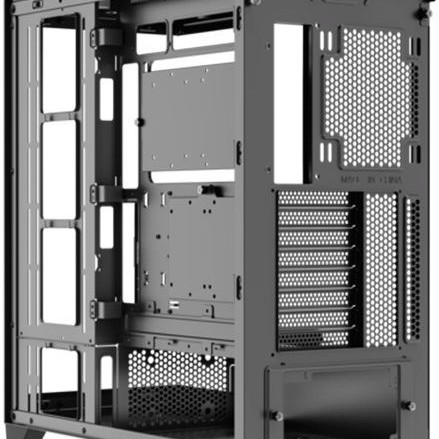 Xilence Xilent Gleam Gaming Midi Tower Κουτί Υπολογιστή με Πλαϊνό Παράθυρο και RGB Φωτισμό Μαύρο