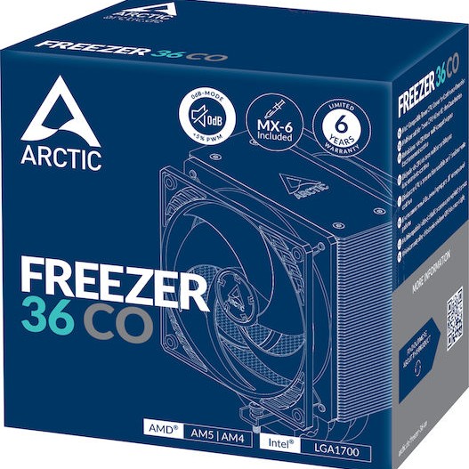 Arctic Freezer 36 CO Ψύκτρα Επεξεργαστή Διπλού Ανεμιστήρα για Socket 1700/1851/AM4/AM5