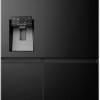 Hisense Ψυγείο Ντουλάπα 632lt Total NoFrost Υ179xΠ91xΒ73εκ. Μαύρο RS818N4TFE