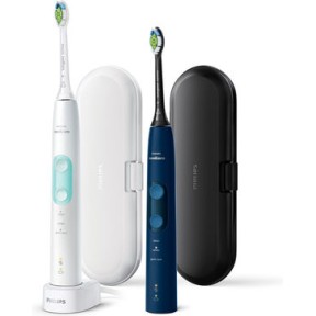 Philips Sonicare Protectiveclean 5100 Ηλεκτρική Οδοντόβουρτσα με Χρονομετρητή, Αισθητήρα Πίεσης και Θήκη Ταξιδίου Λευκή