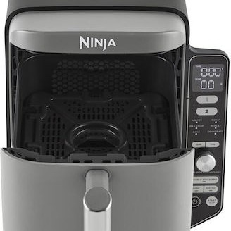 Ninja Double Stack XL Air Fryer με Διπλό Αποσπώμενο Κάδο 9.5lt Γκρι