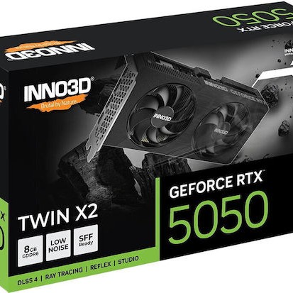 Inno 3D GeForce RTX 5050 8GB GDDR6 Twin X2 Κάρτα Γραφικών