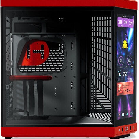 HYTE Y70 Touch Infinite Gaming Midi Tower Κουτί Υπολογιστή με Πλαϊνό Παράθυρο Black Cherry