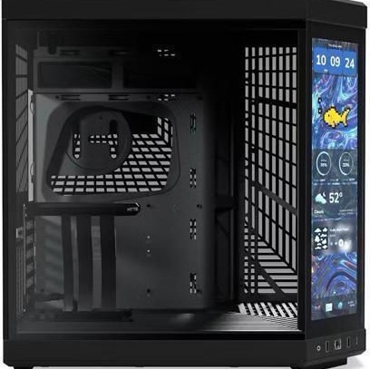 HYTE Y70 Touch Infinite Gaming Midi Tower Κουτί Υπολογιστή με Πλαϊνό Παράθυρο Μαύρο
