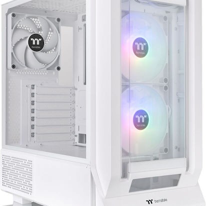 Thermaltake Ceres 350 MX Gaming Midi Tower Κουτί Υπολογιστή με Πλαϊνό Παράθυρο και RGB Φωτισμό Snow White