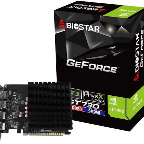 Biostar GeForce GT 730 4GB GDDR3 Κάρτα Γραφικών