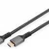 Digitus HDMI 2.1 Braided Cable HDMI male - HDMI male 1m Μαύρο