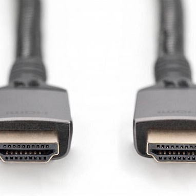 Digitus HDMI 2.1 Braided Cable HDMI male - HDMI male 1m Μαύρο