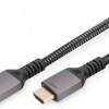Digitus HDMI 2.1 Braided Cable HDMI male - HDMI male 1m Μαύρο