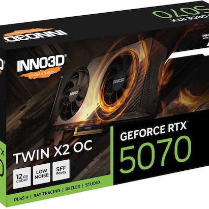 Inno 3D GeForce RTX 5070 12GB GDDR7 Twin X2 Κάρτα Γραφικών